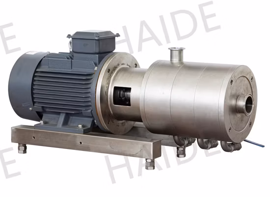 Bomba de lóbulo rotativa de aço inoxidável sanitária SS304/SS316 grau alimentício para xarope de mel bomba de chocolate