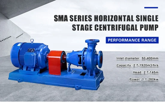 Bomba de motor de água centrífuga de motor de água centrífuga para sistema de abastecimento de água industrial série SMA